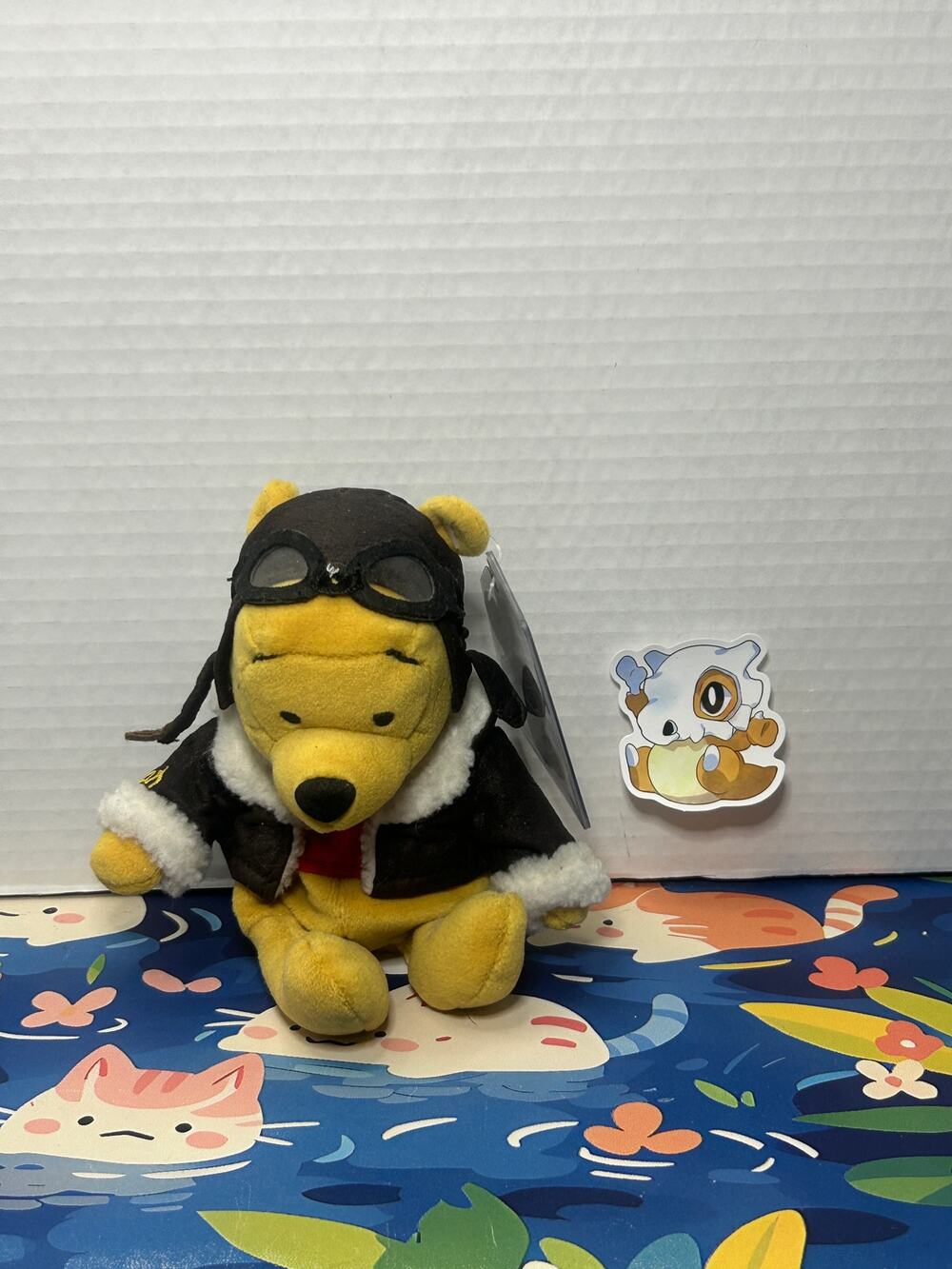 Disney Winnie the Pooh Pilot Aviator Bean Bag Plush Stuffed Animal Toy Doll